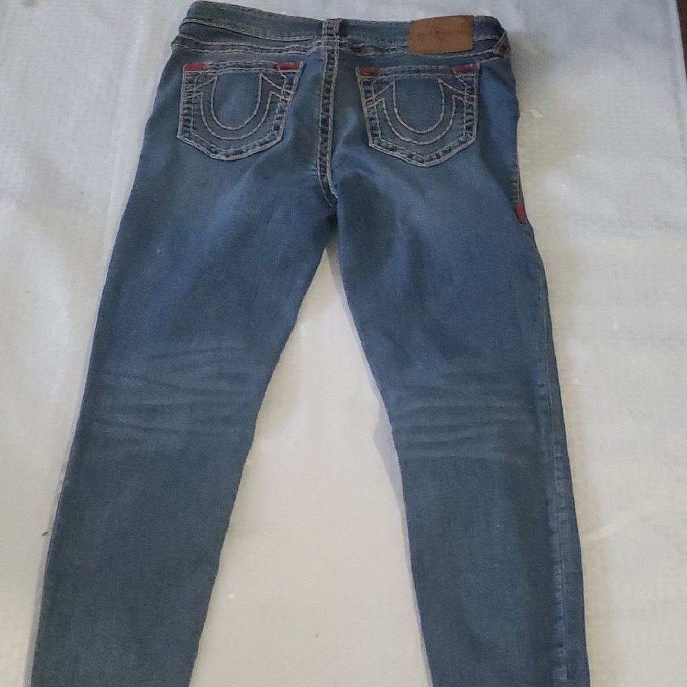 True Religion Halle Blue Skinny Jeans Sz 30 - Picture 3 of 15